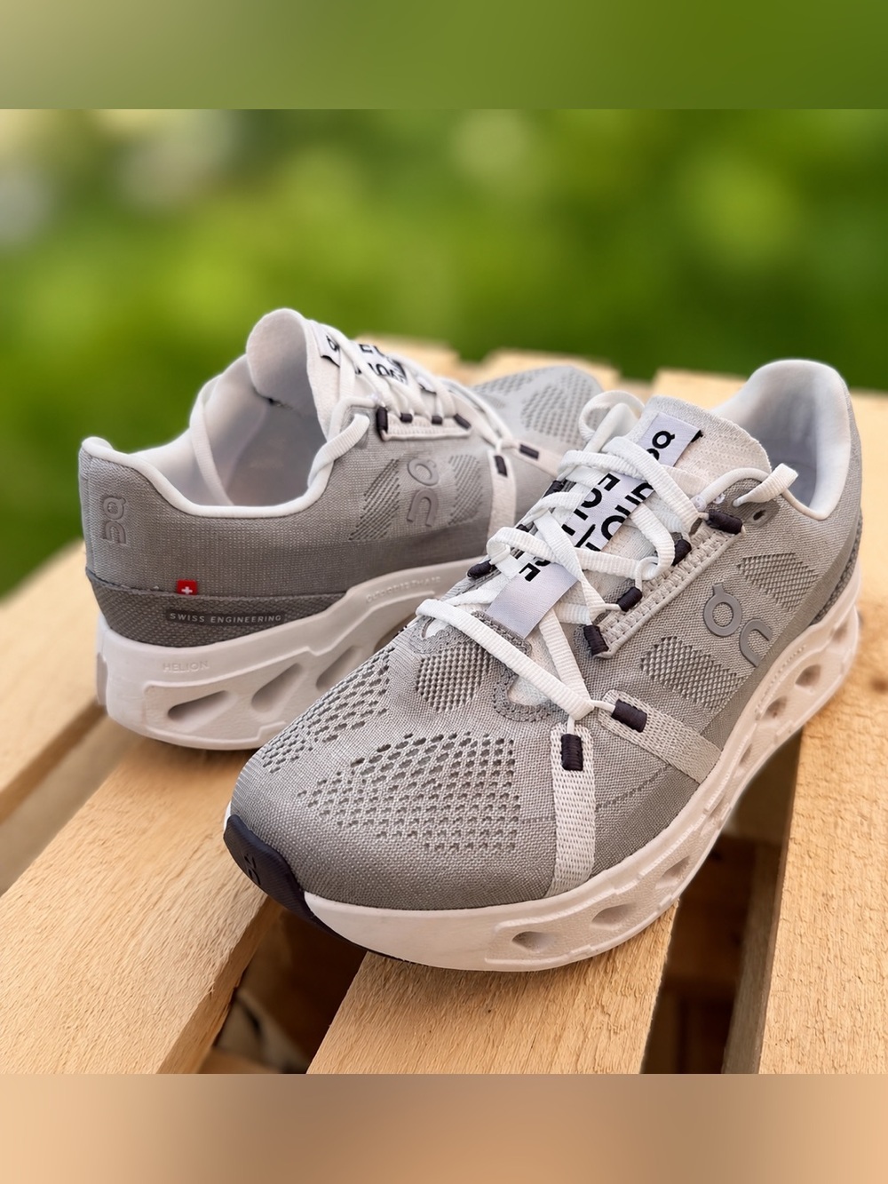 On CloudEclipse Women’s Size 9.5 Alloy White Running Shoes CloudTec